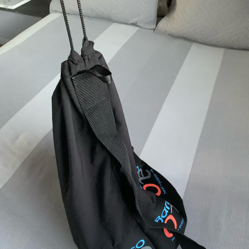 Barco Black over the shoulder Drawstring bag